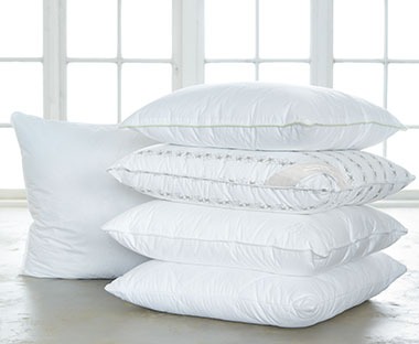 Pillows stacked upon each other range includes, OKSHORNET ULVIK and TRONFJELLET